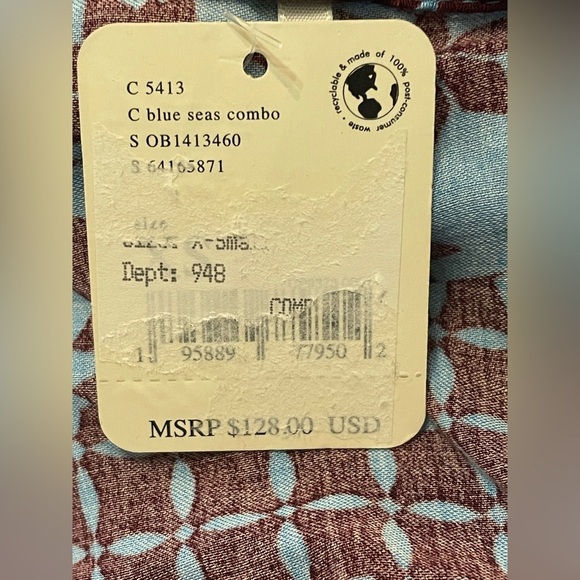 Free People 💎 Miki Dress Mini V-Neck Front-Tie Closure Waist Cut Out Size XS NWT - Picture 9 of 16